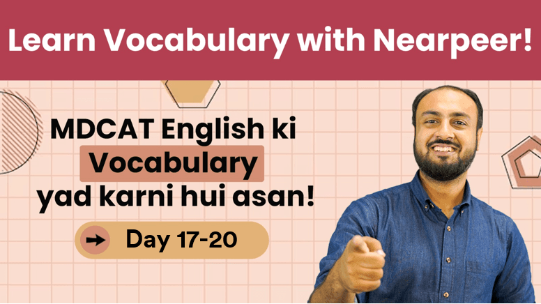 Learn MDCAT Vocabulary with Nearpeer - Day 17 - 20