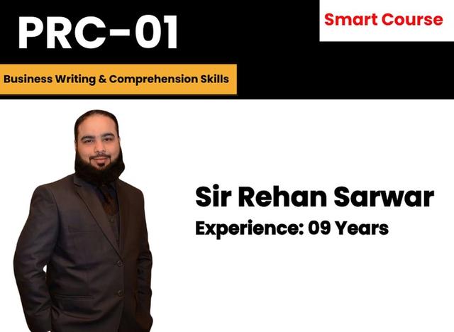 01 PRC 01 Smart Course by Sir Rehan Sarwrar