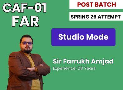 CAF 01 FAR By Sir Farrukh Amjad