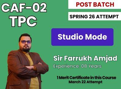 CAF 02 TPC by Sir Farrukh Amjad