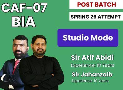 CAF 07 BIA by Sir Atif Abidi and Sir Jahanzaib