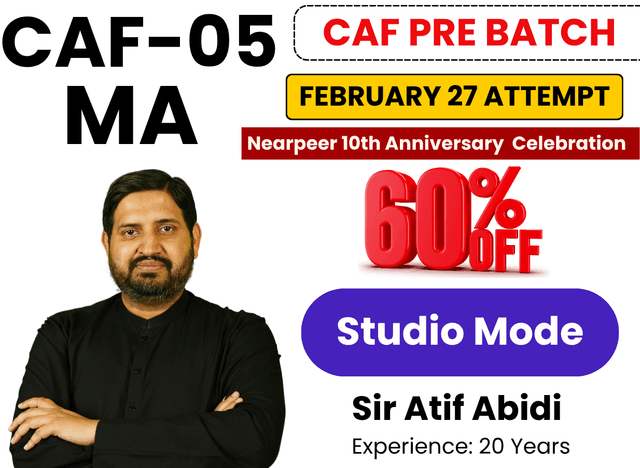 CAF 05 MA by Sir Atif Abidi (Studio Mode)