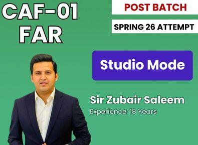 CAF 01 FAR BY SIR ZUBAIR SALEEM