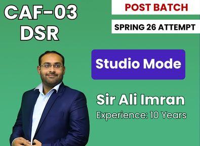 CAF 03 Data System and Risks by Sir Ali Imran