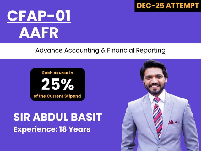 CFAP 01  AAFR by Sir Abdul Basit