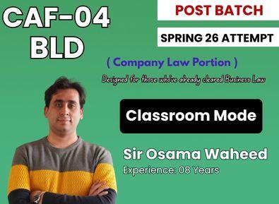 CAF 04 BLD By Sir Osama Waheed (Company law Portion)