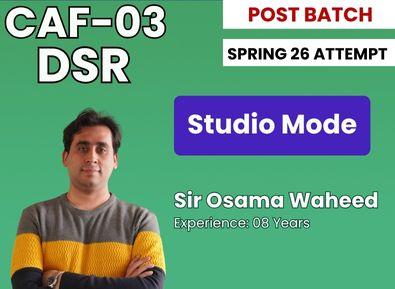 CAF 03 Data System and Risks by Sir Osama Waheed