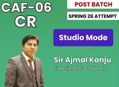 CAF 06 CR by Sir Ajmal Kanju