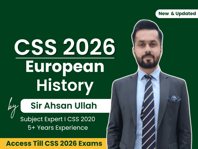 European History (By Ahsaan Ullah)