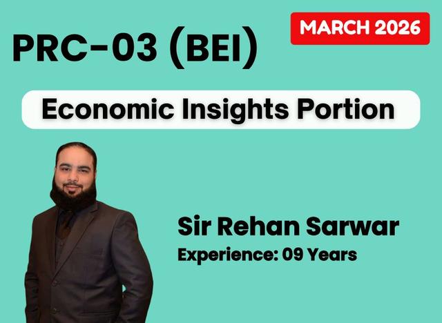 03 PRC BEI (Economic Insights) by Sir Rehan Sarwar