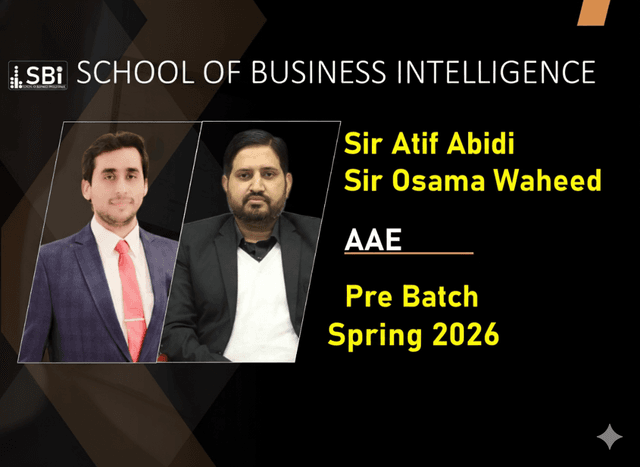 SBI SPR26 CAF8 AAE PRE BY SIR ATIF AND SIR OSAMA