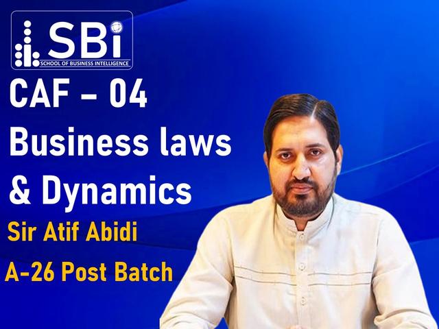 SBI CAF 04 BLD P0ST BY SIR ATIF ABIDI AUT26