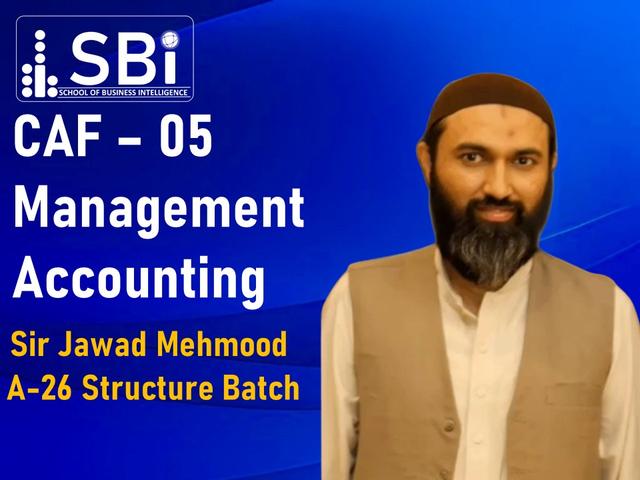 SBI CAF 05 Structured Batch BY SIR JAWAD MEHMOOD AUT26