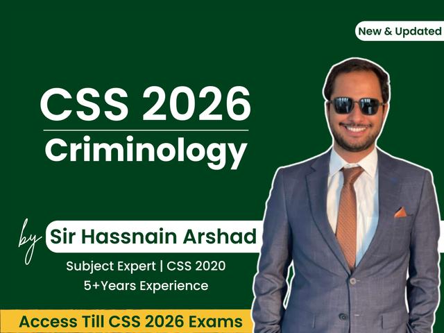 Criminology (By Hassnain)
