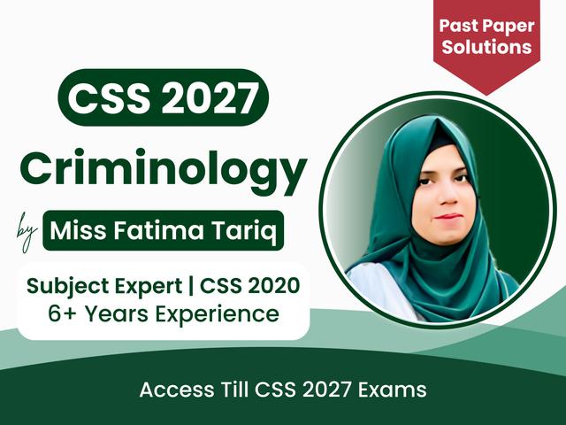 Criminology Past Papers