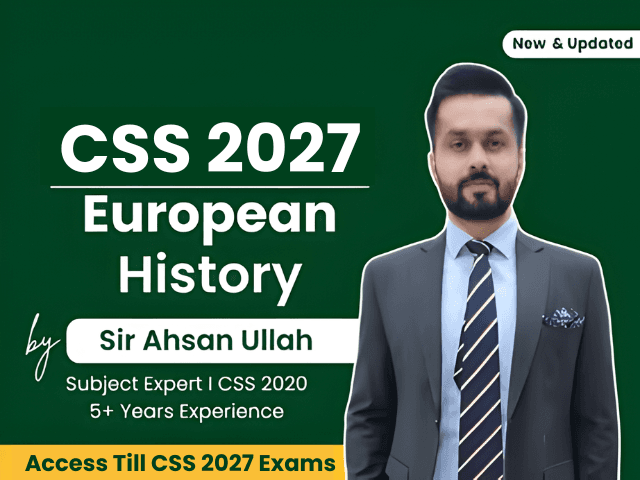 European History (By Ahsaan Ullah)