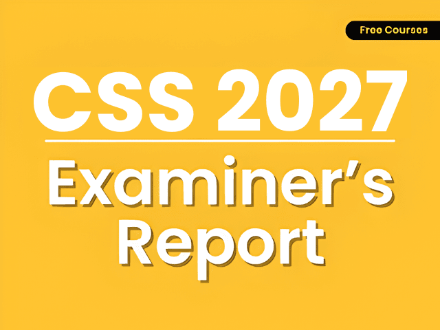 CSS Examiner's Report
