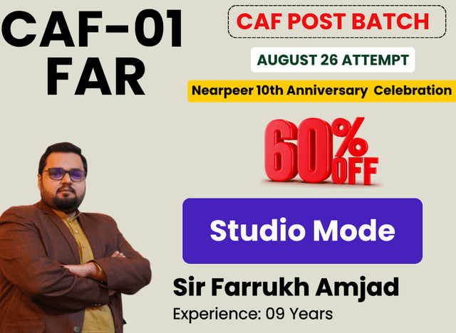 CAF 01 FAR By Sir Farrukh Amjad