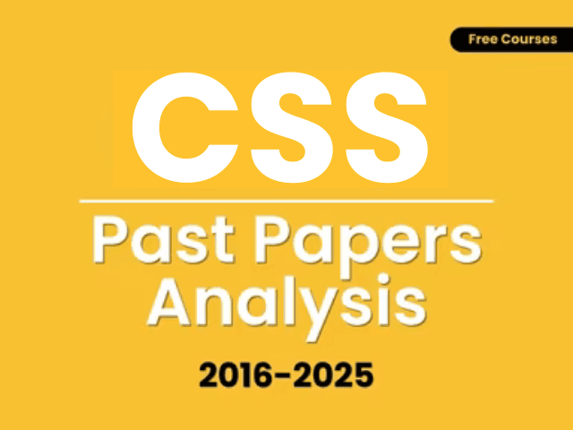 CSS Past Paper (2016-2025)