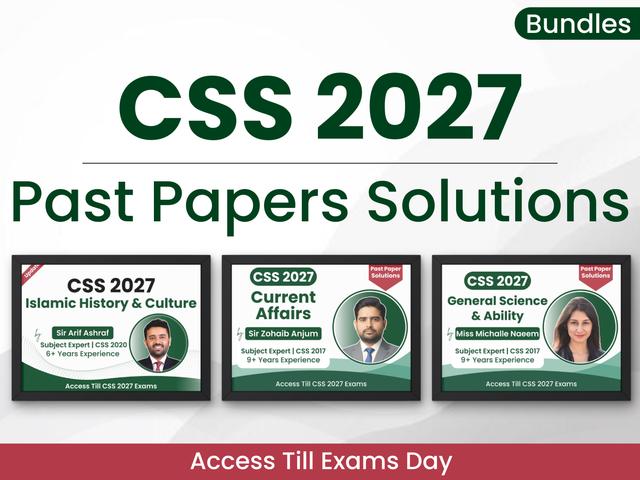 7. Any 6 Past Paper Solutions