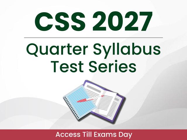 CSS 2027 Quarter Wise Test Series