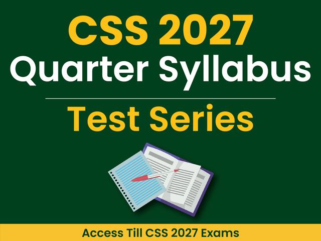 CSS 2027 Quarter Wise Test Series