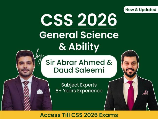 General Science and Ability