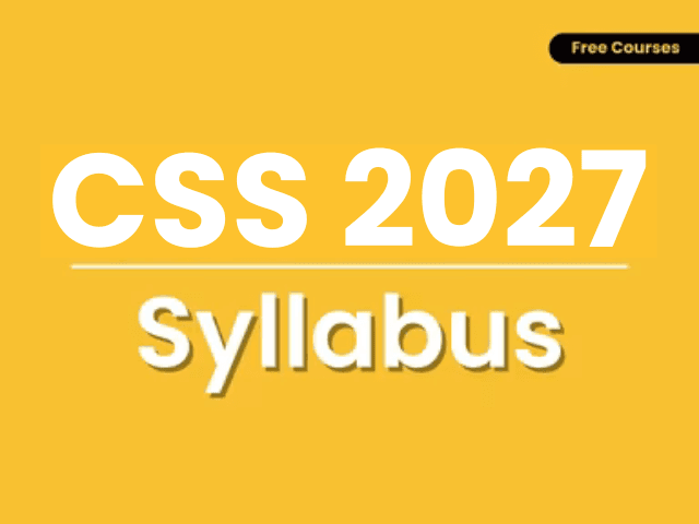 CSS Syllabus