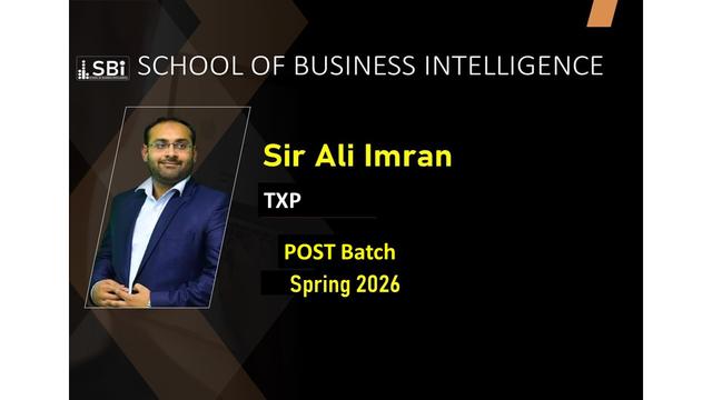 SBI SPR26 CAF2 TXP POST BY SIR ALI IMRAN