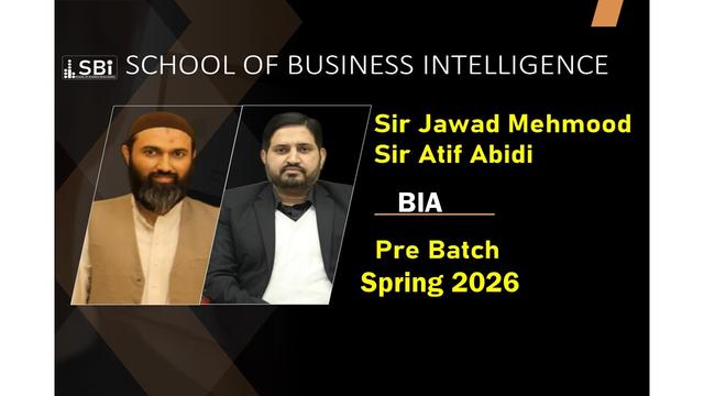 SBI SPR26 CAF7 BIA PRE BY SIR JAWAAD AND SIR ATIF