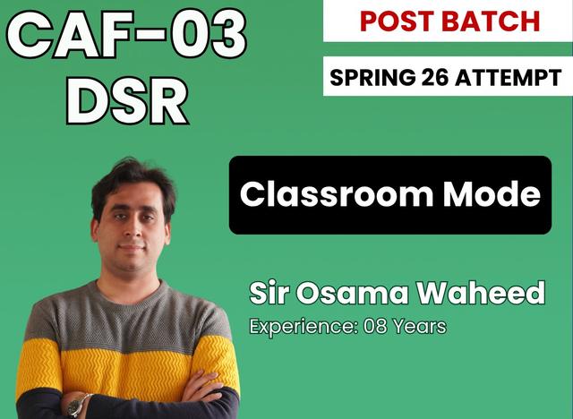 CAF 03 Data System and Risks (Classroom Mode) by Sir Osama Waheed