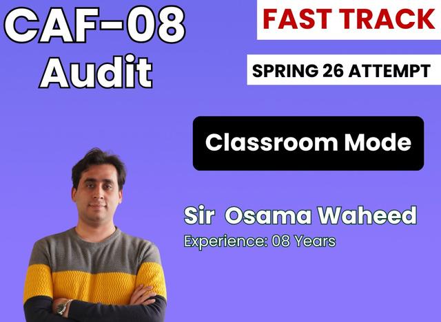CAF 08 AUD Fast Track by Sir Osama Waheed