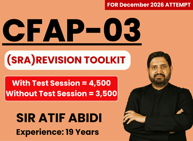 CFAP 03 SRA (Sustainability) Revision Toolkit