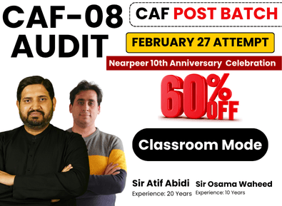 CAF 08 AUDIT by Sir Atif Abidi And Sir Osama Waheed (Classroom Mode)