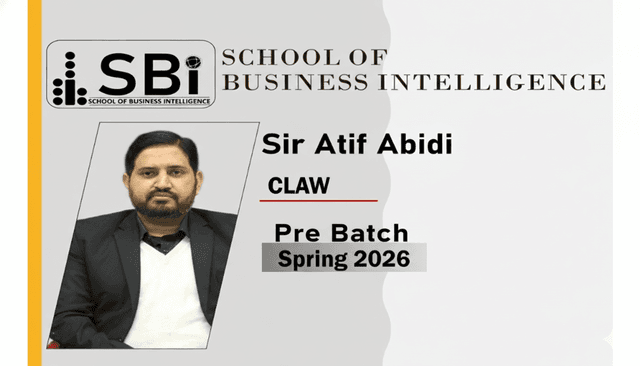 SBI SPR26 CAF4 CLAW ONLY PRE BY SIR ATIF ABIDI