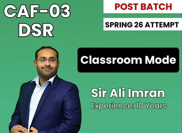 CAF 03 Data System and Risks (Classroom Mode) by Sir Ali Imran
