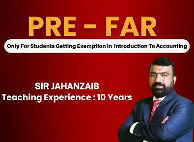 CAF 01 Pre FAR  by Sir Jahanzaib