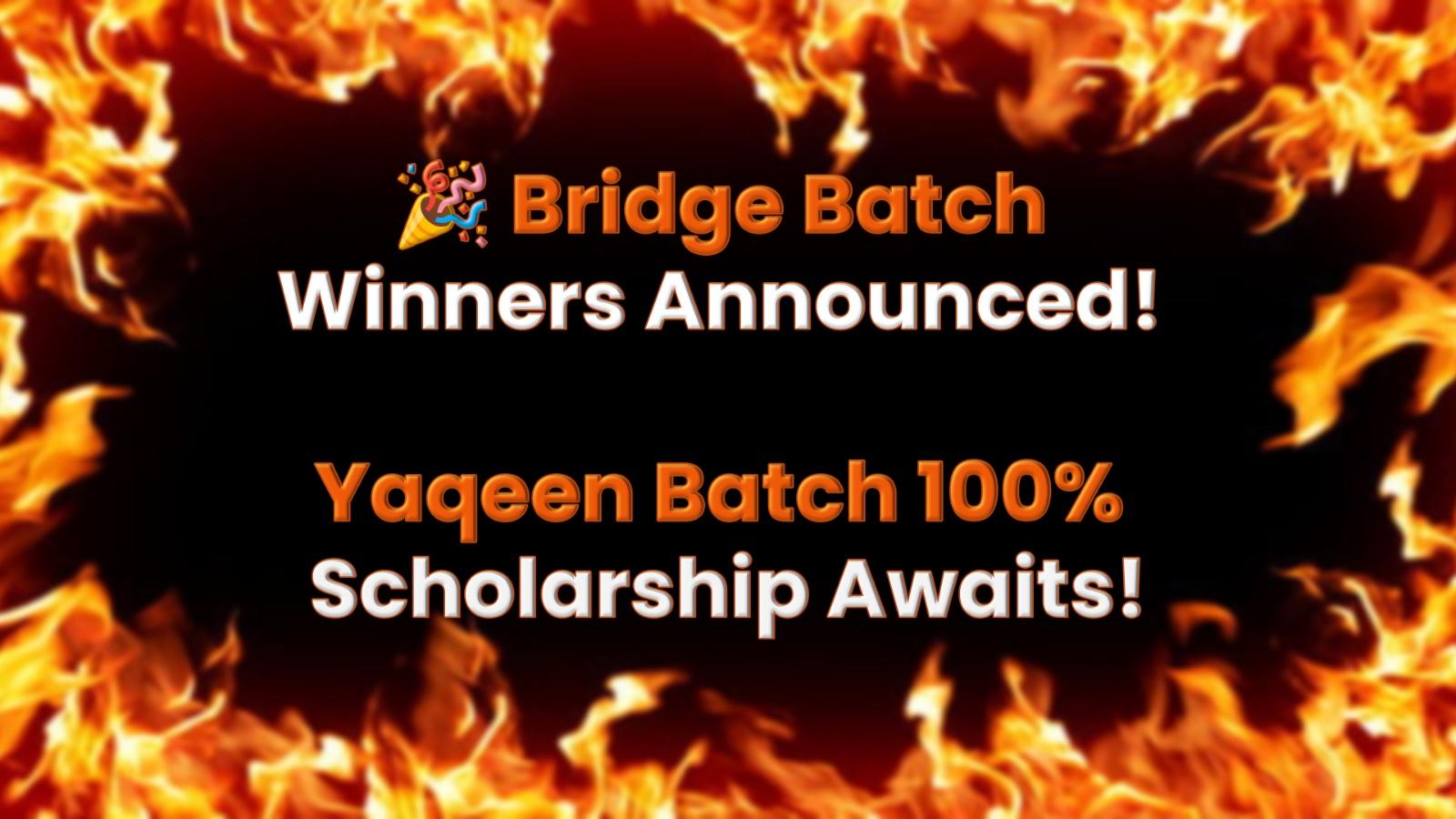 MDCAT 2025 Bridge Batch Winners - Gazette — Nearpeer blog