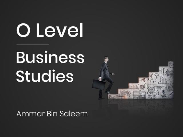 O Level Business Studies