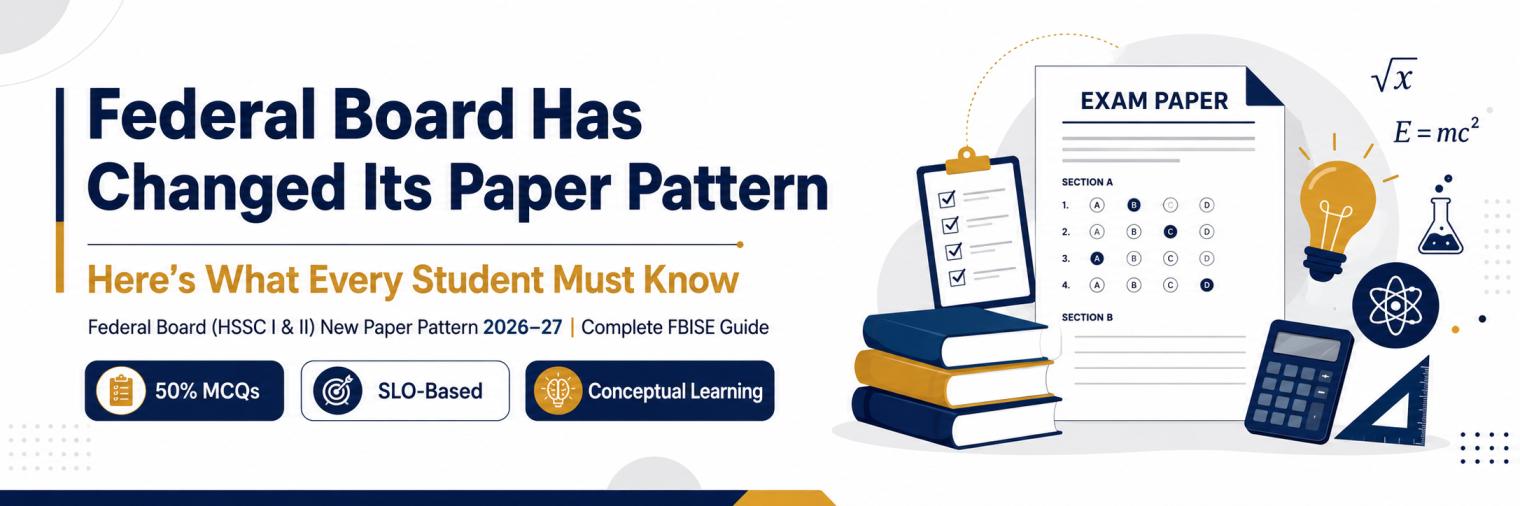 Federal Board (Intermediate Part I & II) New Paper Pattern 2026-27| Complete FBISE Guide — Nearpeer blog
