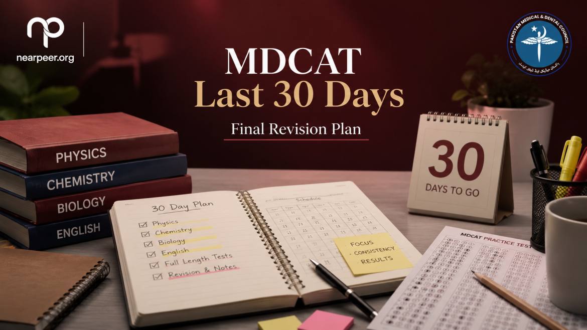 MDCAT Last 30 Days Preparation Plan 2026 | Final Revision & Mock Tests