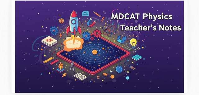 MDCAT Physics Teacher's Notes