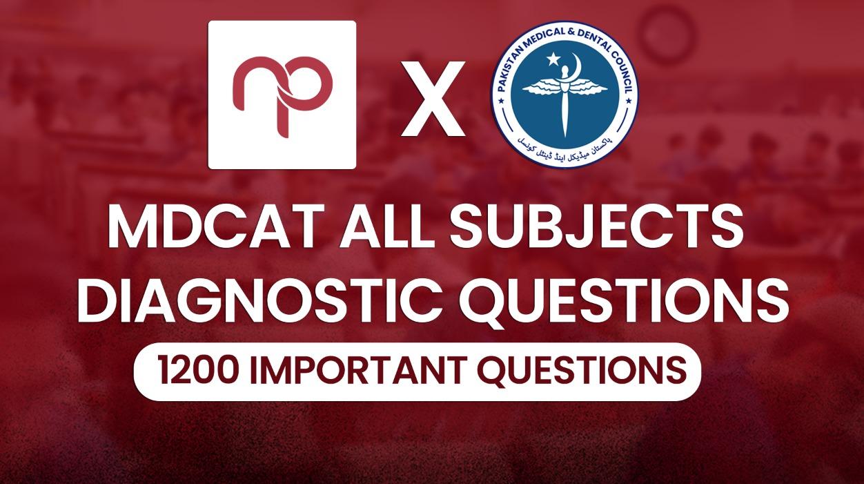 Free 1200 PMDC Lookalike MCQs – MDCAT Diagnostic Quiz to Identify Your Weaknesses (2026 Guide)